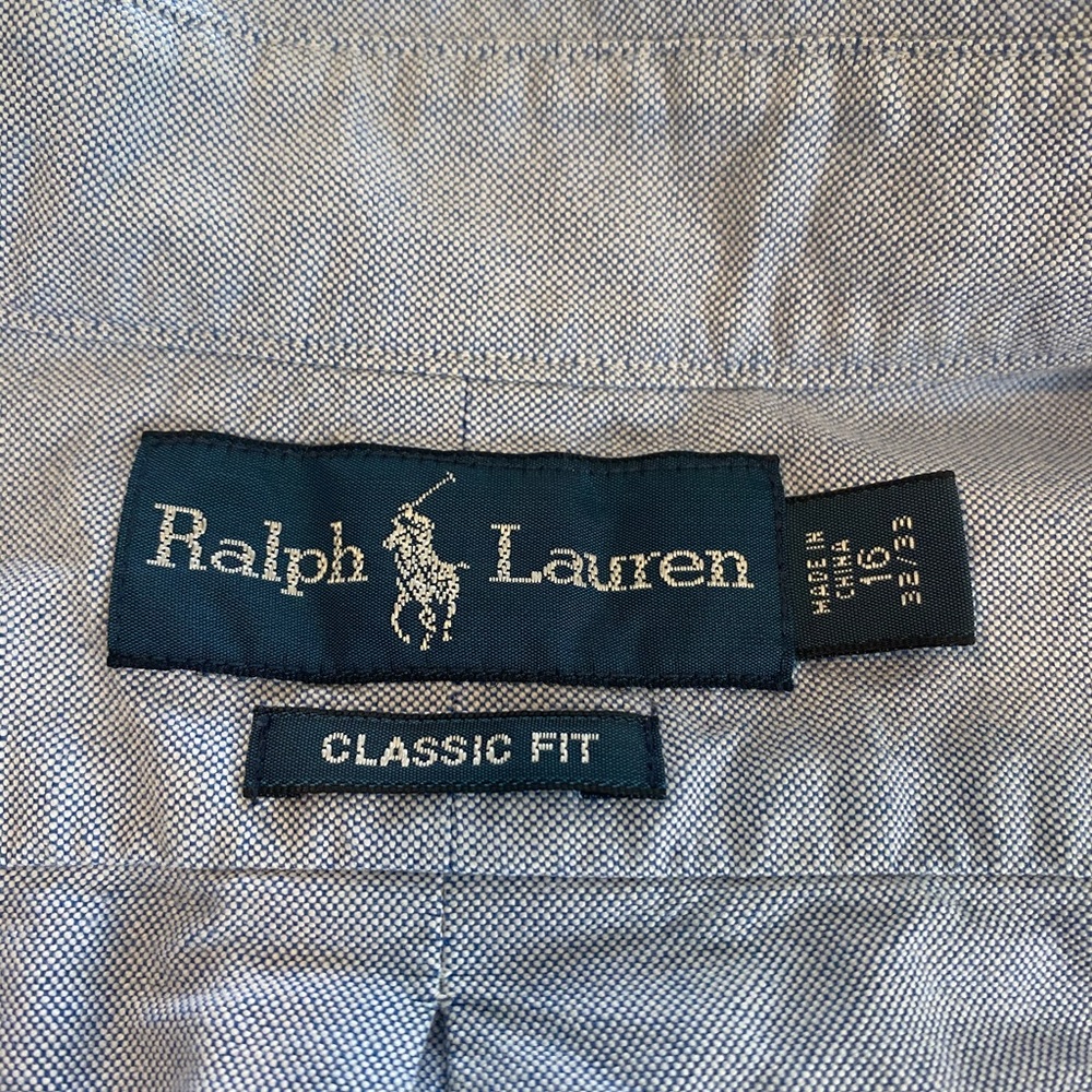 Men’s blue Ralph Lauren button down size 16